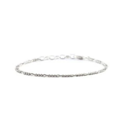 Silver Figaro Bracelet