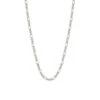 Silver Figaro Necklace 2 Silver Figaro Necklace -Serge DeNimes Jewelry Shop Silver Figaro Necklace Product Shot White