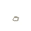 Silver Huggie Earring -Serge DeNimes Jewelry Shop Silver Huggie Earring White 1