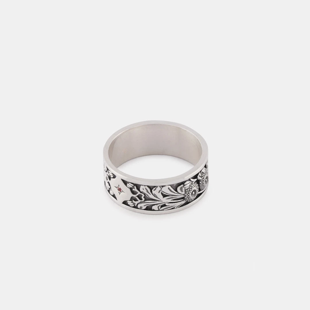 Silver Kabuto Ring 7 Silver Kabuto Ring - Image 5