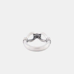 Silver Lasso Ring -Serge DeNimes Jewelry Shop Silver Lasso Ring Product Shot Tilt 3 Grey