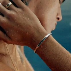 Silver Line Cuff 21 Silver Line Cuff -Serge DeNimes Jewelry Shop Silver Line Bangle