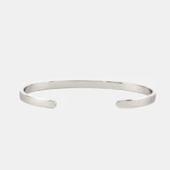 Silver Line Cuff 19 Silver Line Cuff -Serge DeNimes Jewelry Shop Silver Line Bangle Grey 4