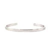 Silver Line Cuff 2 Silver Line Cuff -Serge DeNimes Jewelry Shop Silver Line Bangle White 1