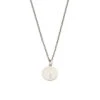 Silver Minimal Hallmark Necklace -Serge DeNimes Jewelry Shop Silver Minimal Necklace Product Shot White