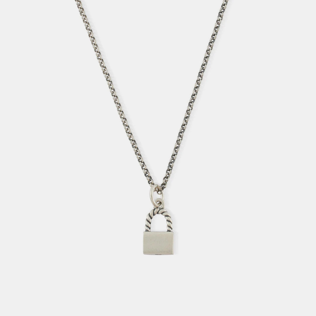 Silver Padlock Necklace 5 Silver Padlock Necklace - Image 3