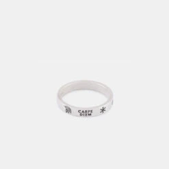 Silver Patriot Ring -Serge DeNimes Jewelry Shop Silver Patriot Ring Product Shot Tilt Grey