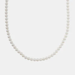 Silver Pearl Necklace 15 Silver Pearl Necklace -Serge DeNimes Jewelry Shop Silver Pearl Necklace Grey 1 6417662b 5544 479c b297 38cb4135bf2b