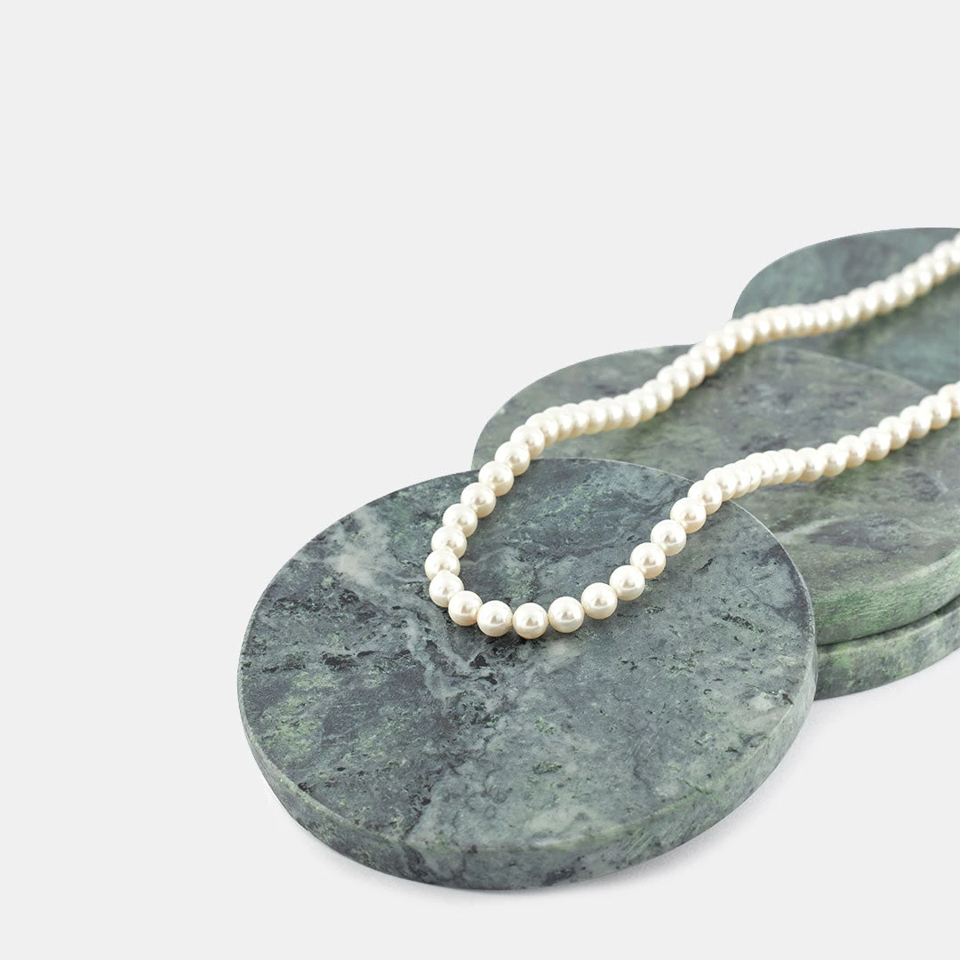 Silver Pearl Necklace 8 Silver Pearl Necklace - Image 6