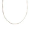 Silver Pearl Necklace 2 Silver Pearl Necklace -Serge DeNimes Jewelry Shop Silver Pearl Necklace White 1