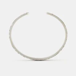 Silver Pergola Cuff -Serge DeNimes Jewelry Shop Silver Pergola Bangle Grey 4