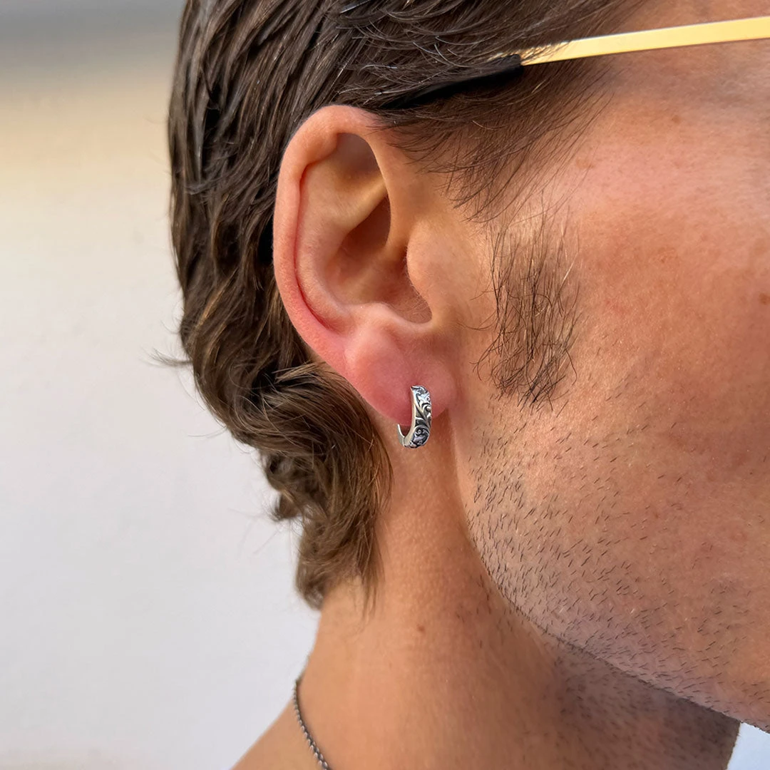 Silver Pergola Hoop Earring 9 Silver Pergola Hoop Earring - Image 7