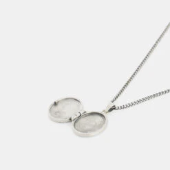 Silver Pergola Locket -Serge DeNimes Jewelry Shop Silver Pergola Locket Grey 2