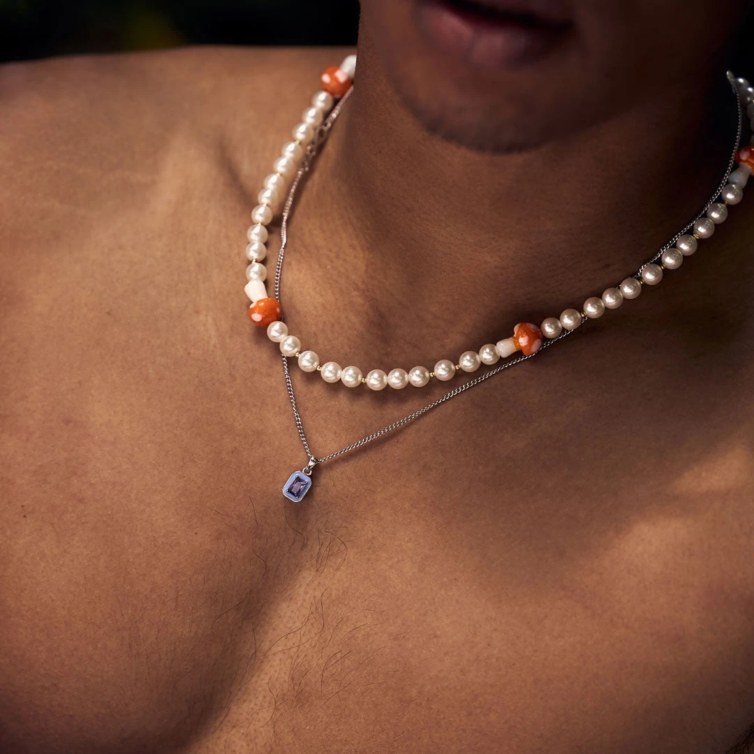 Silver Purple Blush Necklace 9 Silver Purple Blush Necklace - Image 7