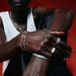 Silver Mother Of Pearl Rectangle Ring 16 Silver Mother Of Pearl Rectangle Ring -Serge DeNimes Jewelry Shop Silver Regal Ring Silver MOP Ring 2