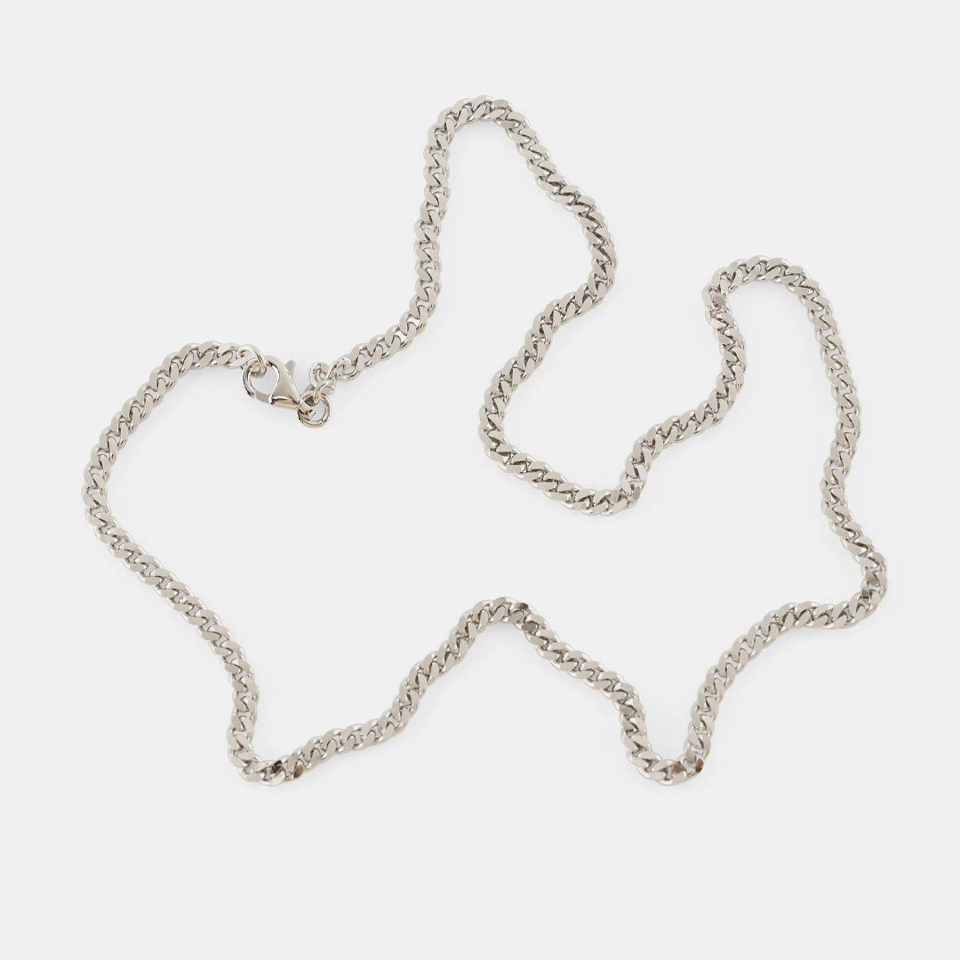 Silver 3.5mm Curb Chain 7 Silver 3.5mm Curb Chain - Image 5