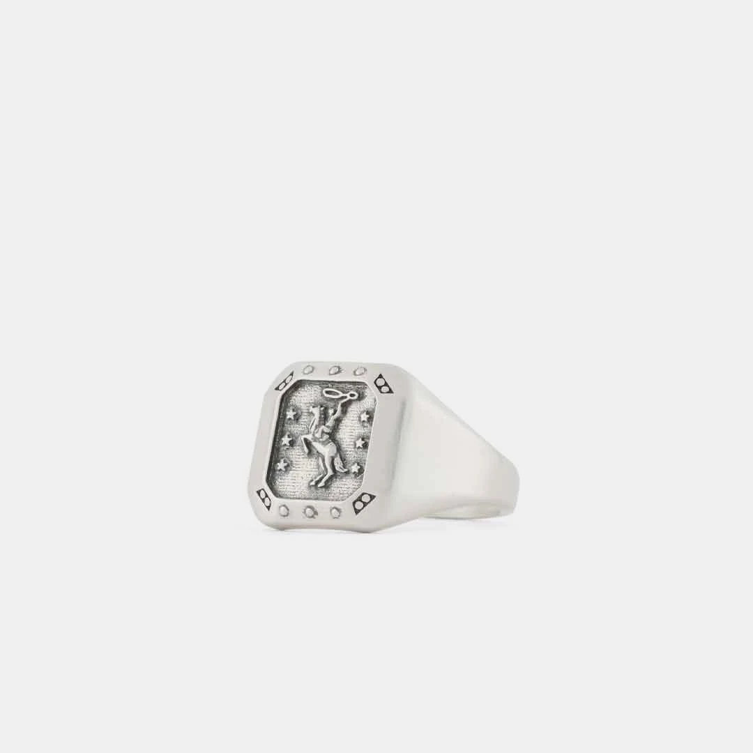 Silver Rodeo Ring 8 Silver Rodeo Ring - Image 6