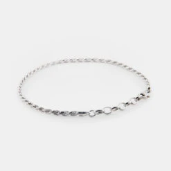 Silver Rope Bracelet 15 Silver Rope Bracelet -Serge DeNimes Jewelry Shop Silver Rope Bracelet Grey 3