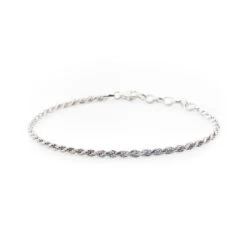 Silver Rope Bracelet