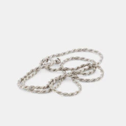 Silver Rope Necklace 19 Silver Rope Necklace -Serge DeNimes Jewelry Shop Silver Rope Necklace 4