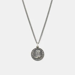 Silver Roper Necklace -Serge DeNimes Jewelry Shop Silver Roper Necklace Grey 1