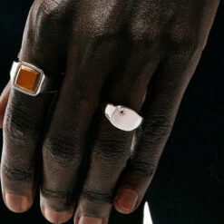 Silver Garnet Birthstone Ring 14 Silver Garnet Birthstone Ring -Serge DeNimes Jewelry Shop Silver Ruby Garnet Birthstone Ring Model Shot 905771c1 2d2e 490c acac 40891b102301