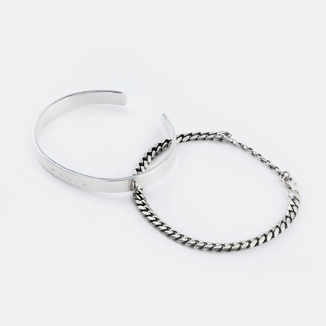 Silver 5mm Curb Bracelet 8 Silver 5mm Curb Bracelet - Image 6