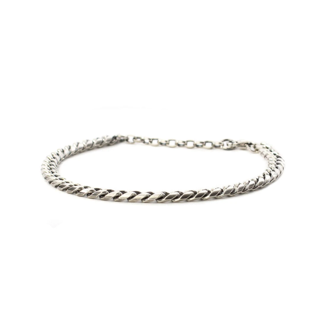 Silver 5mm Curb Bracelet 3 Silver 5mm Curb Bracelet