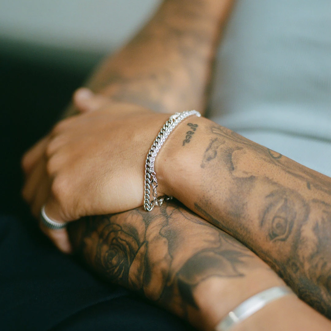 Silver 5mm Curb Bracelet 10 Silver 5mm Curb Bracelet - Image 8