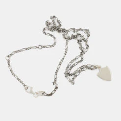 Silver Shield Necklace -Serge DeNimes Jewelry Shop Silver Shield Necklace Grey 3