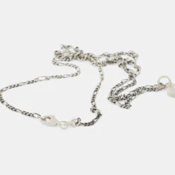 Silver Shield Necklace -Serge DeNimes Jewelry Shop Silver Shield Necklace Grey 4