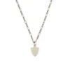 Silver Shield Necklace -Serge DeNimes Jewelry Shop Silver Shield Necklace White 1