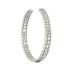 Serge DeNimes Jewelry Shop 18 Serge DeNimes Jewelry Shop -Serge DeNimes Jewelry Shop Silver Snake Skin Bangle White 2 1