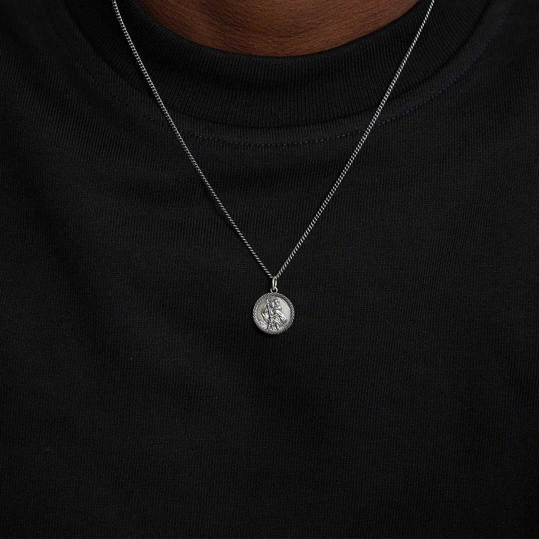 Silver St Christopher Necklace 10 Silver St Christopher Necklace - Image 8