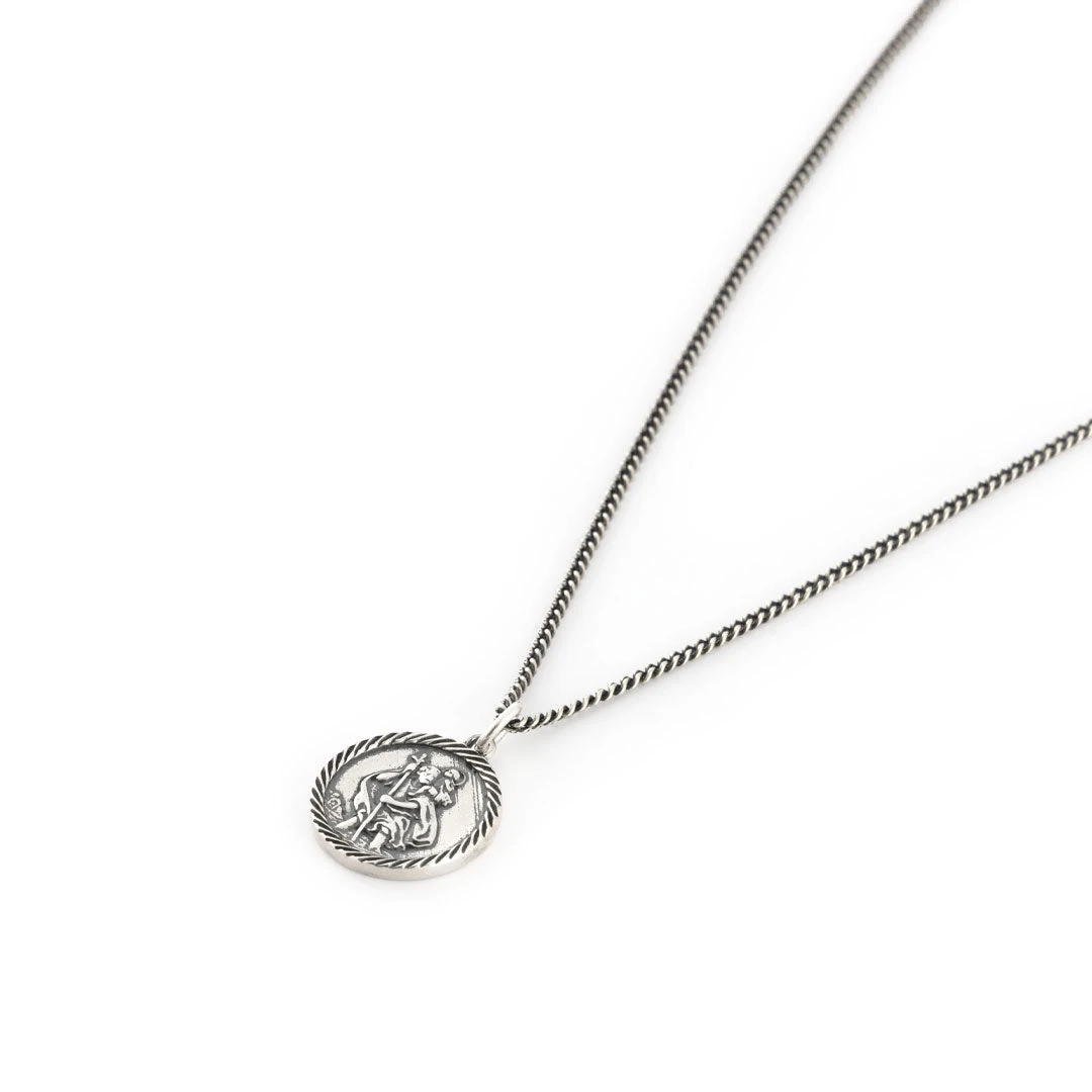Silver St Christopher Necklace 4 Silver St Christopher Necklace - Image 2
