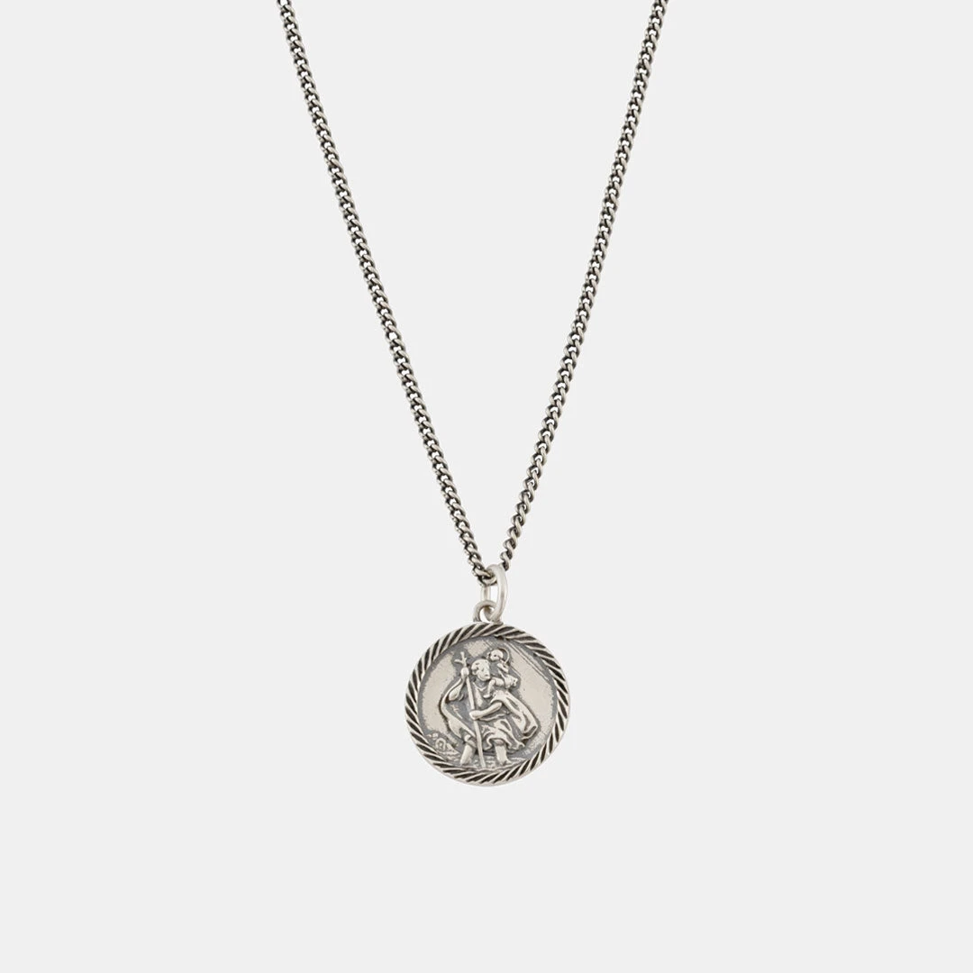 Silver St Christopher Necklace 5 Silver St Christopher Necklace - Image 3