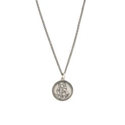 Silver St Christopher Necklace