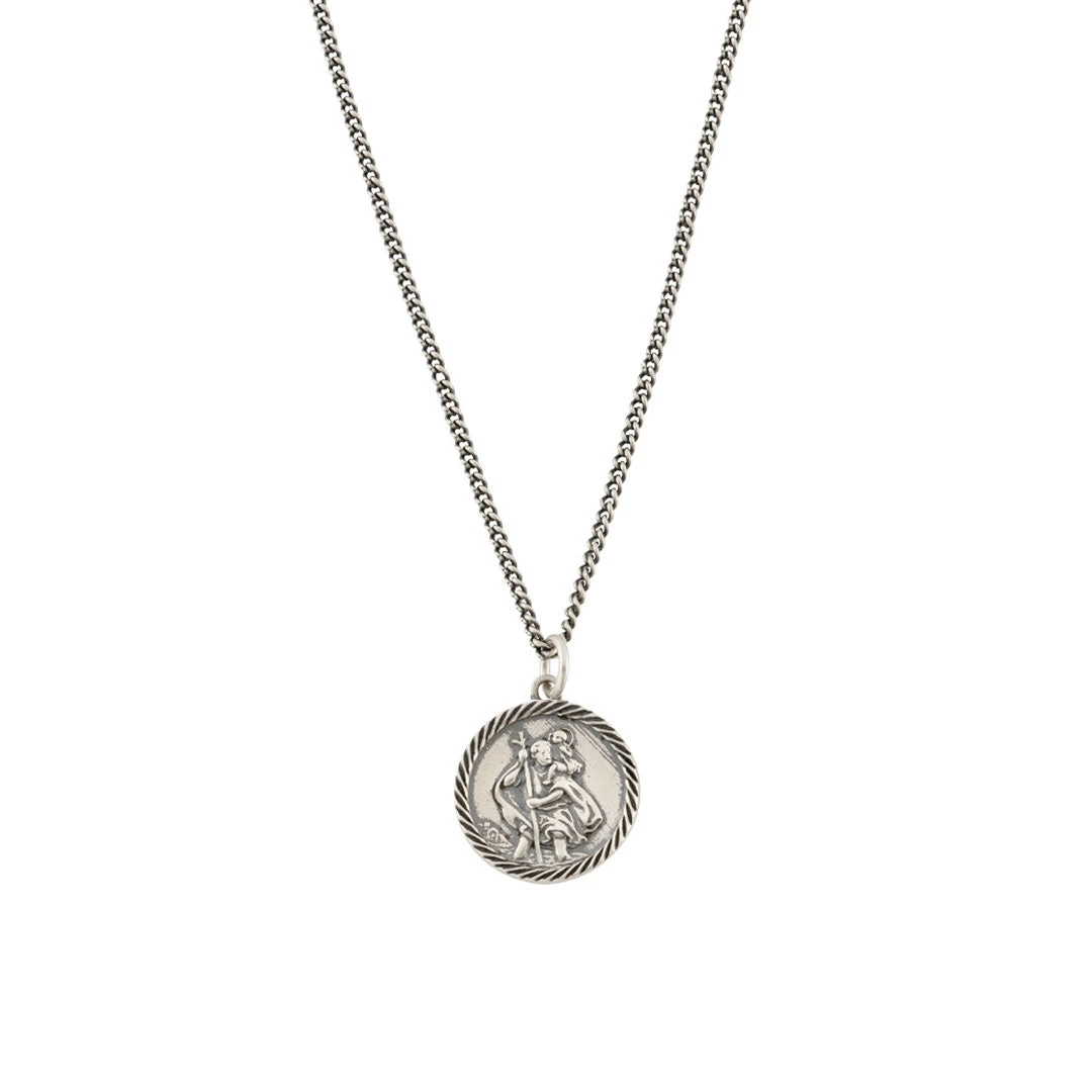 Silver St Christopher Necklace 3 Silver St Christopher Necklace