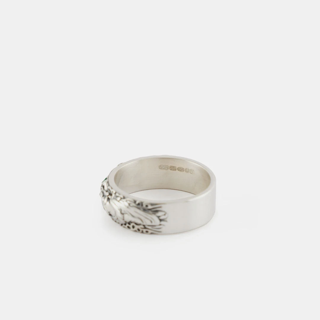 Silver Statue Band Ring 6 Silver Statue Band Ring - Image 4