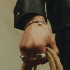 Silver Stetson Bracelet 16 Silver Stetson Bracelet -Serge DeNimes Jewelry Shop Silver Steston Brace et