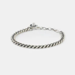 Silver Stetson Bracelet 13 Silver Stetson Bracelet -Serge DeNimes Jewelry Shop Silver Stetson Bracelet Grey 2