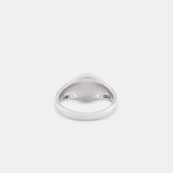 Silver Sundown Ring 13 Silver Sundown Ring -Serge DeNimes Jewelry Shop Silver Sundown Ring Tilt Grey 3 Product Shot