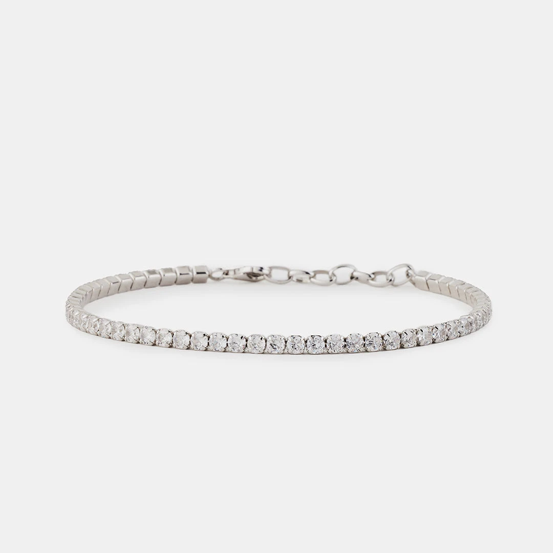 Silver Tennis Chain Bracelet 5 Silver Tennis Chain Bracelet - Image 3