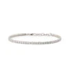 Silver Tennis Chain Bracelet -Serge DeNimes Jewelry Shop Silver Tennis Chain Bracelet White 1
