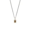 Silver Tigers Eye Blush Necklace -Serge DeNimes Jewelry Shop Silver Tigers Eye Necklace Product Shot 1 White