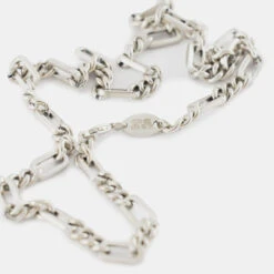 Silver Track Chain Necklace 13 Silver Track Chain Necklace -Serge DeNimes Jewelry Shop Silver Track Chain Product Shot 3 Grey 1