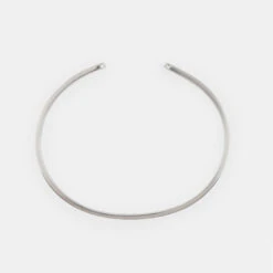 Silver Traditional Hallmark Cuff 19 Silver Traditional Hallmark Cuff -Serge DeNimes Jewelry Shop Silver Traditional Hallmark Bangle Product Shot 4 Grey