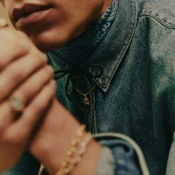 Gold Tigers Eye Blush Necklace -Serge DeNimes Jewelry Shop Tigers Eye Necklace