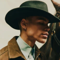 Silver Wanted Hoop Earring -Serge DeNimes Jewelry Shop Wanted Earring